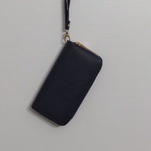 Womens Wallet Leather Zip Around Wallet  Travel Long Purse for Women